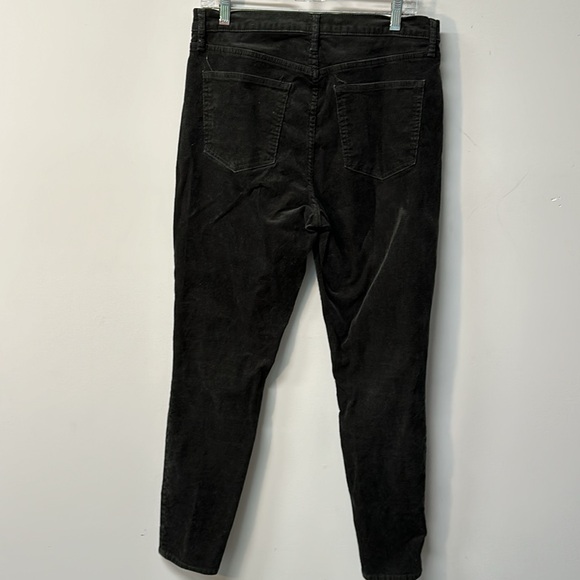 Gap Denim Corduroy Pants Women Size 12/31R Black Solid Pockets boho cords - Picture 5 of 9